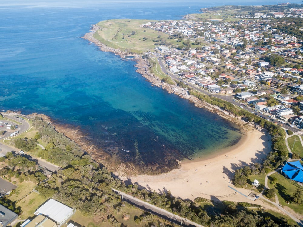 Areal view of Malabar Beach